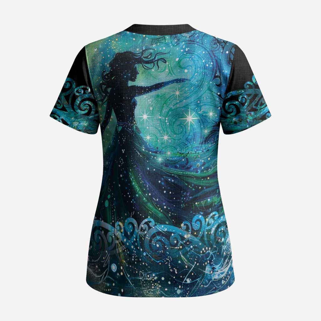 New Zealand Matariki Hiwa-i-te-rangi Scrub Top Titiro ki nga Whetu Wishing Star - Aussie Hoodie