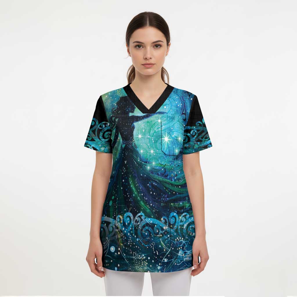 New Zealand Matariki Hiwa-i-te-rangi Scrub Top Titiro ki nga Whetu Wishing Star - Aussie Hoodie