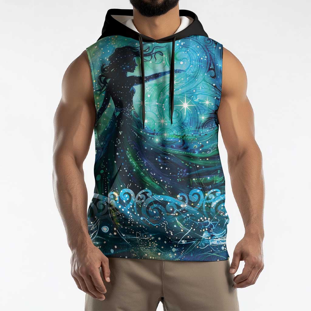 New Zealand Matariki Hiwa-i-te-rangi Sleeveless Hoodie Titiro ki nga Whetu Wishing Star - Aussie Hoodie