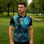 New Zealand Matariki Hiwa-i-te-rangi Zipper Polo Shirt Titiro ki nga Whetu Wishing Star - Aussie Hoodie