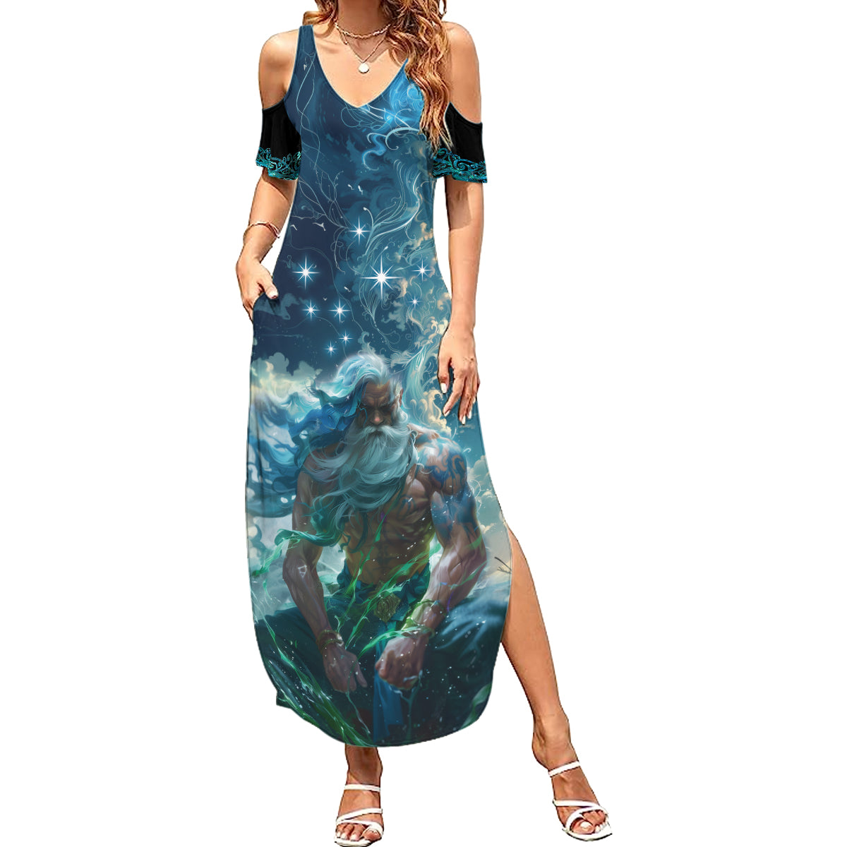 New Zealand Matariki Ururangi Summer Maxi Dress The Murmur Of The Wind