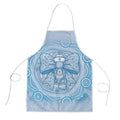Aussie Nurse Apron Blue Stethoscope Coquette Bow Aboriginal Dot Art