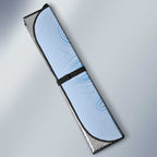 Aussie Nurse Auto Sun Shade Blue Stethoscope Coquette Bow Aboriginal Dot Art
