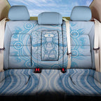 Aussie Nurse Back Car Seat Cover Blue Stethoscope Coquette Bow Aboriginal Dot Art