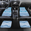 Aussie Nurse Personalised Car Mats Blue Stethoscope Coquette Bow Aboriginal Dot Art
