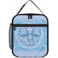Aussie Nurse Lunch Bag Blue Stethoscope Coquette Bow Aboriginal Dot Art