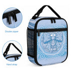 Aussie Nurse Lunch Bag Blue Stethoscope Coquette Bow Aboriginal Dot Art