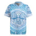 Aussie Nurse Personalised Rugby Jersey Blue Stethoscope Coquette Bow Aboriginal Dot Art