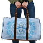 Aussie Nurse Travel Bag Blue Stethoscope Coquette Bow Aboriginal Dot Art