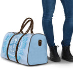 Aussie Nurse Travel Bag Blue Stethoscope Coquette Bow Aboriginal Dot Art