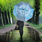 Aussie Nurse Umbrella Blue Stethoscope Coquette Bow Aboriginal Dot Art