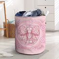 Aussie Nurse Laundry Basket Pink Stethoscope Coquette Bow Aboriginal Dot Art