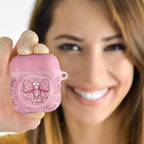 Aussie Nurse AirPods Case Pink Stethoscope Coquette Bow Aboriginal Dot Art