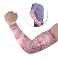 Aussie Nurse Personalised Arm Sleeves Pink Stethoscope Coquette Bow Aboriginal Dot Art