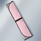 Aussie Nurse Auto Sun Shade Pink Stethoscope Coquette Bow Aboriginal Dot Art