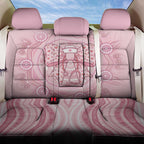 Aussie Nurse Back Car Seat Cover Pink Stethoscope Coquette Bow Aboriginal Dot Art