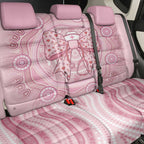 Aussie Nurse Back Car Seat Cover Pink Stethoscope Coquette Bow Aboriginal Dot Art