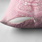 Aussie Nurse Pillow Cover Pink Stethoscope Coquette Bow Aboriginal Dot Art