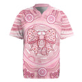 Aussie Nurse Personalised Rugby Jersey Pink Stethoscope Coquette Bow Aboriginal Dot Art