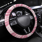 Aussie Nurse Steering Wheel Cover Pink Stethoscope Coquette Bow Aboriginal Dot Art