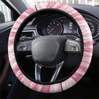 Aussie Nurse Steering Wheel Cover Pink Stethoscope Coquette Bow Aboriginal Dot Art