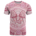 Aussie Nurse Personalised T Shirt Pink Stethoscope Coquette Bow Aboriginal Dot Art