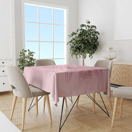 Aussie Nurse Tablecloth Pink Stethoscope Coquette Bow Aboriginal Dot Art