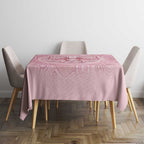 Aussie Nurse Tablecloth Pink Stethoscope Coquette Bow Aboriginal Dot Art