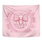 Aussie Nurse Tapestry Pink Stethoscope Coquette Bow Aboriginal Dot Art