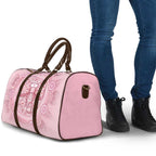 Aussie Nurse Travel Bag Pink Stethoscope Coquette Bow Aboriginal Dot Art