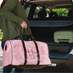 Aussie Nurse Travel Bag Pink Stethoscope Coquette Bow Aboriginal Dot Art