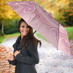 Aussie Nurse Umbrella Pink Stethoscope Coquette Bow Aboriginal Dot Art