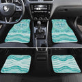 Aussie Nurse Personalised Car Mats Turquoise Stethoscope Coquette Bow Aboriginal Dot Art