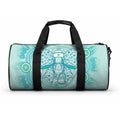 Aussie Nurse Duffle Bag Turquoise Stethoscope Coquette Bow Aboriginal Dot Art