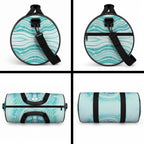 Aussie Nurse Duffle Bag Turquoise Stethoscope Coquette Bow Aboriginal Dot Art