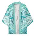 Aussie Nurse Personalised Kimono Turquoise Stethoscope Coquette Bow Aboriginal Dot Art