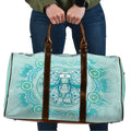 Aussie Nurse Travel Bag Turquoise Stethoscope Coquette Bow Aboriginal Dot Art