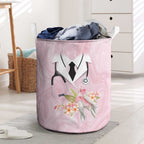 Aussie Nurse RN Pink Cockatoo Laundry Basket