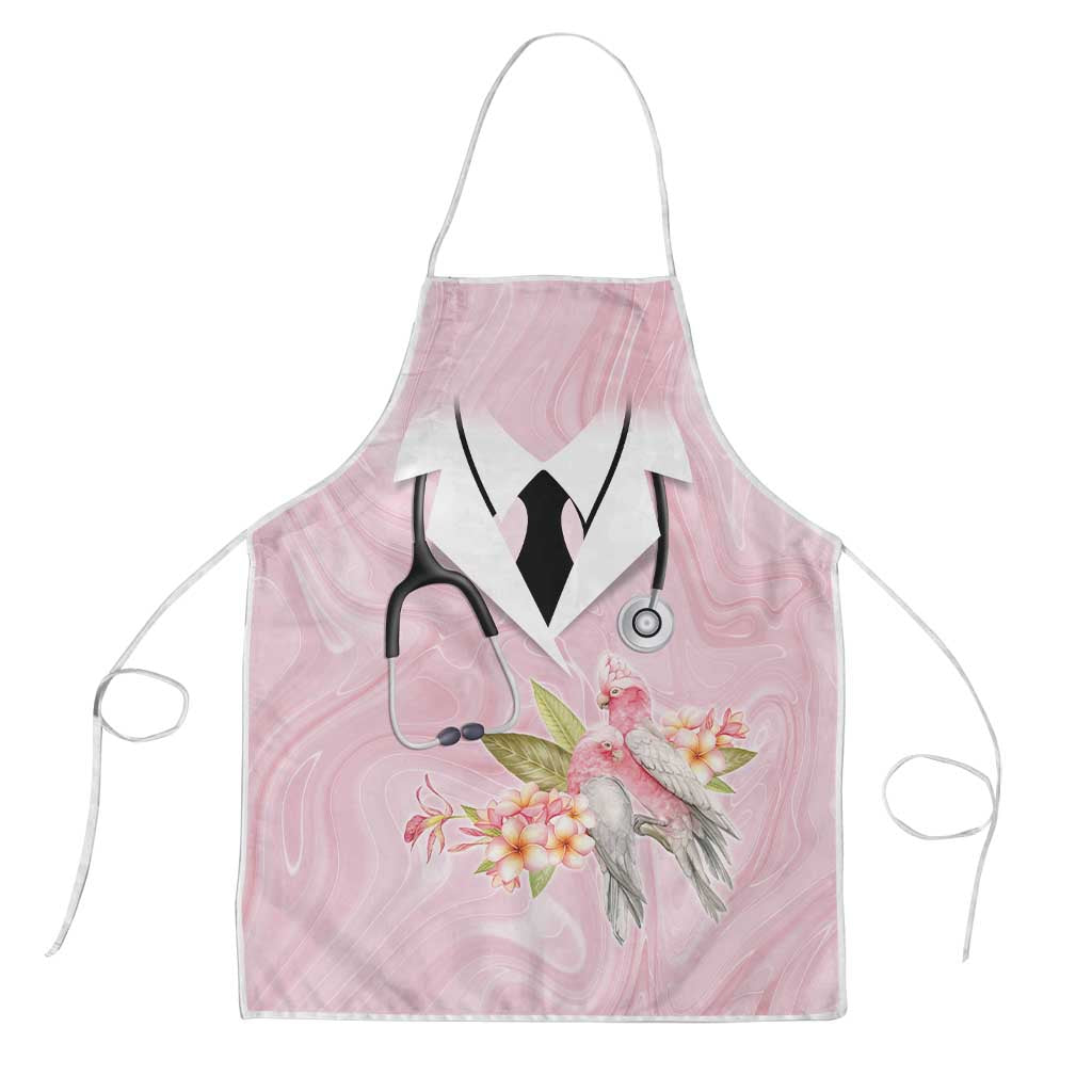 Aussie Nurse RN Pink Cockatoo Apron