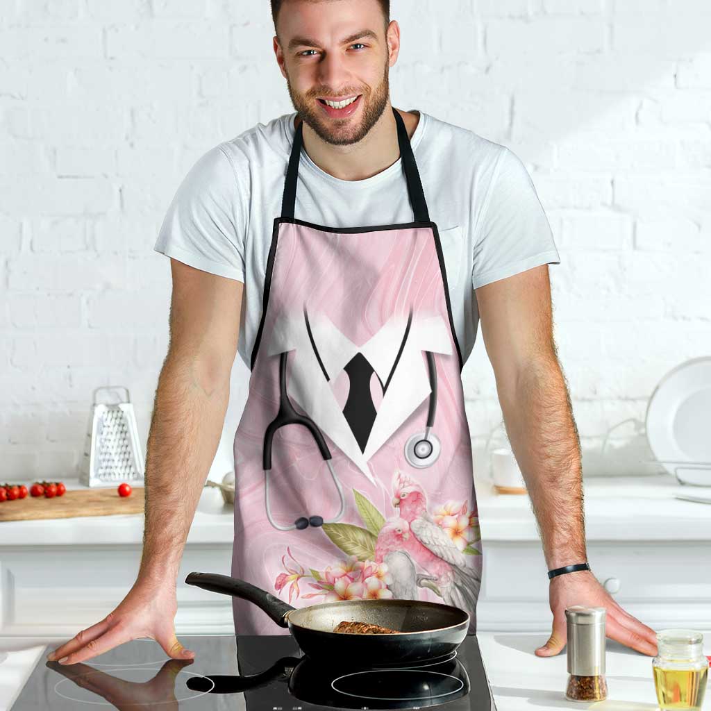 Aussie Nurse RN Pink Cockatoo Apron