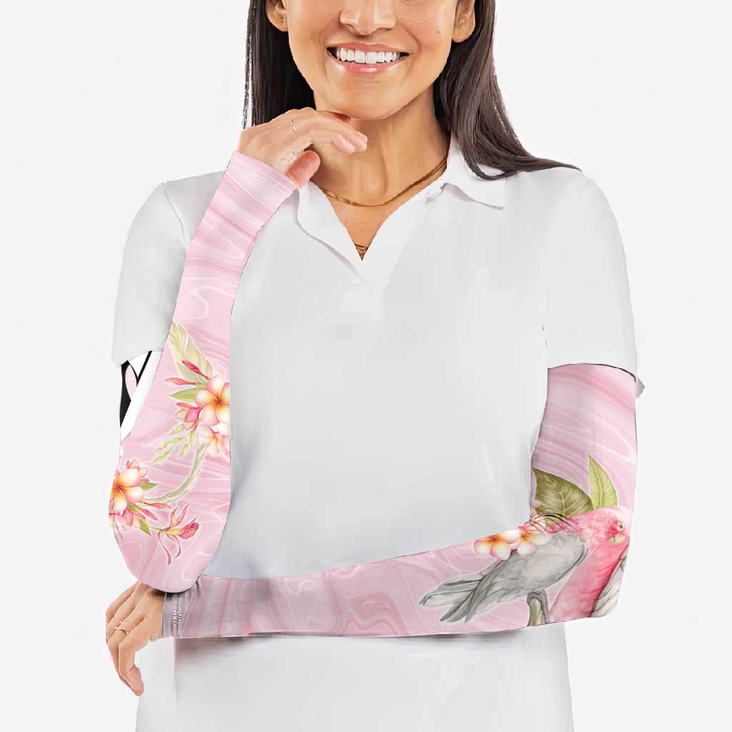 Aussie Nurse RN Pink Cockatoo Arm Sleeves