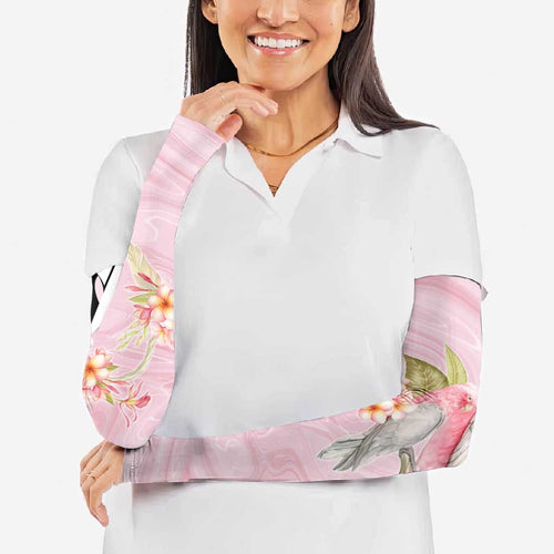 Aussie Nurse RN Pink Cockatoo Arm Sleeves