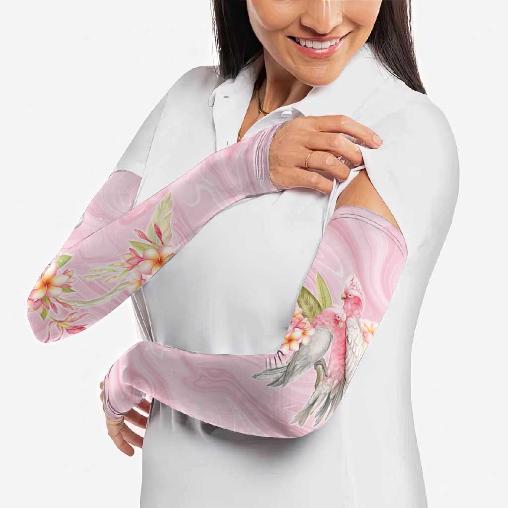 Aussie Nurse RN Pink Cockatoo Arm Sleeves