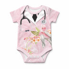Aussie Nurse RN Pink Cockatoo Baby Onesie