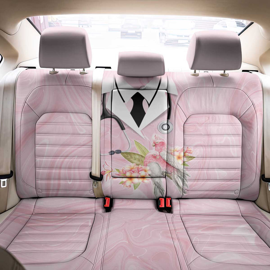 Aussie Nurse RN Pink Cockatoo Back Car Seat Cover