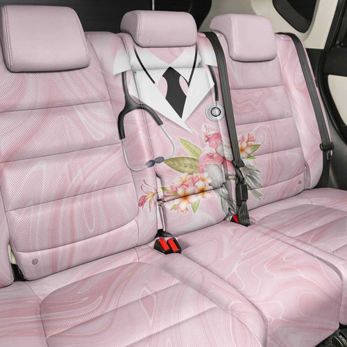Aussie Nurse RN Pink Cockatoo Back Car Seat Cover