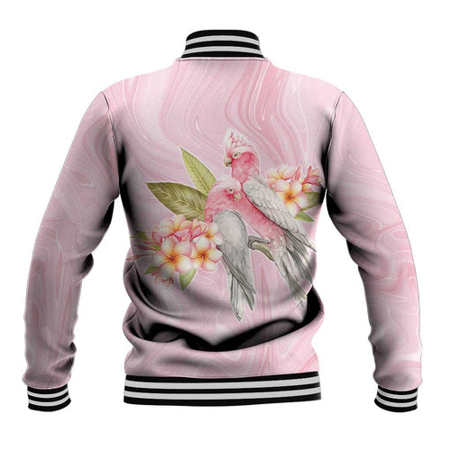 Aussie Nurse RN Pink Cockatoo Baseball Jacket