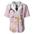 Aussie Nurse RN Pink Cockatoo Baseball Jersey