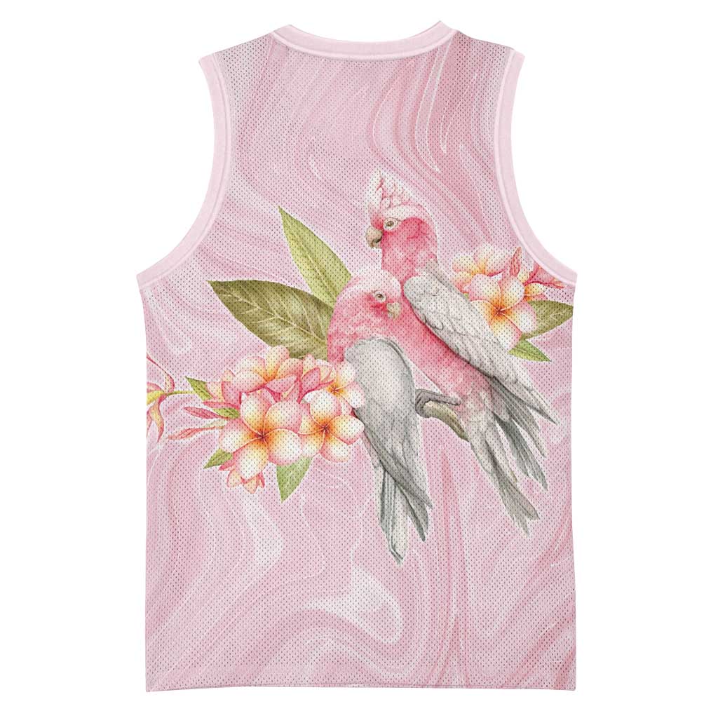 Aussie Nurse RN Pink Cockatoo Basketball Jersey