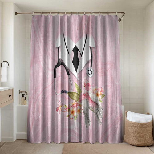 Aussie Nurse RN Pink Cockatoo Bathroom Set